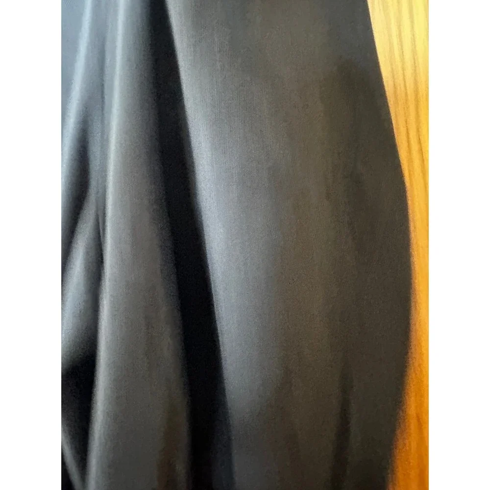 Madewell Black Puff Sleeve Top Blouse Round Neck‎ Short Sleeve Womens Size L